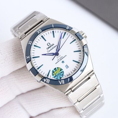 Omega 5th Constellation 41MM 8900 Movement Stainless Steel Men Mechanical Fake Watch